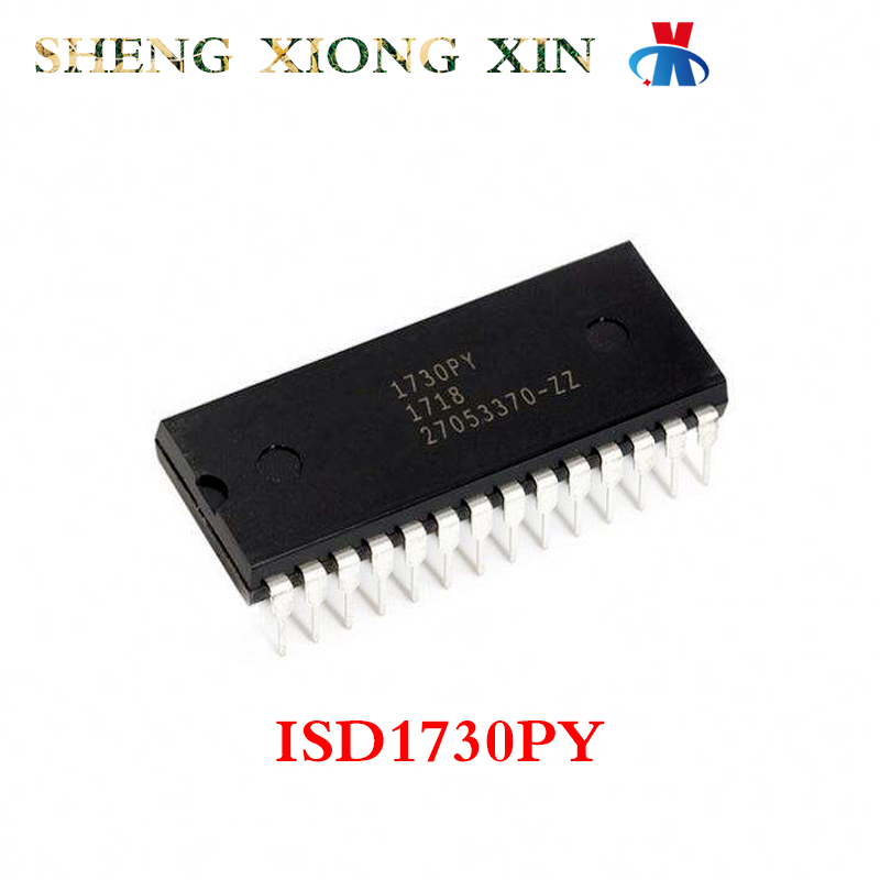 Chip de interfaz de Audio ISD1730PY DIP-28, circuito integrado, 1730PY 100%, nuevo, 1730, 5 unidades por lote