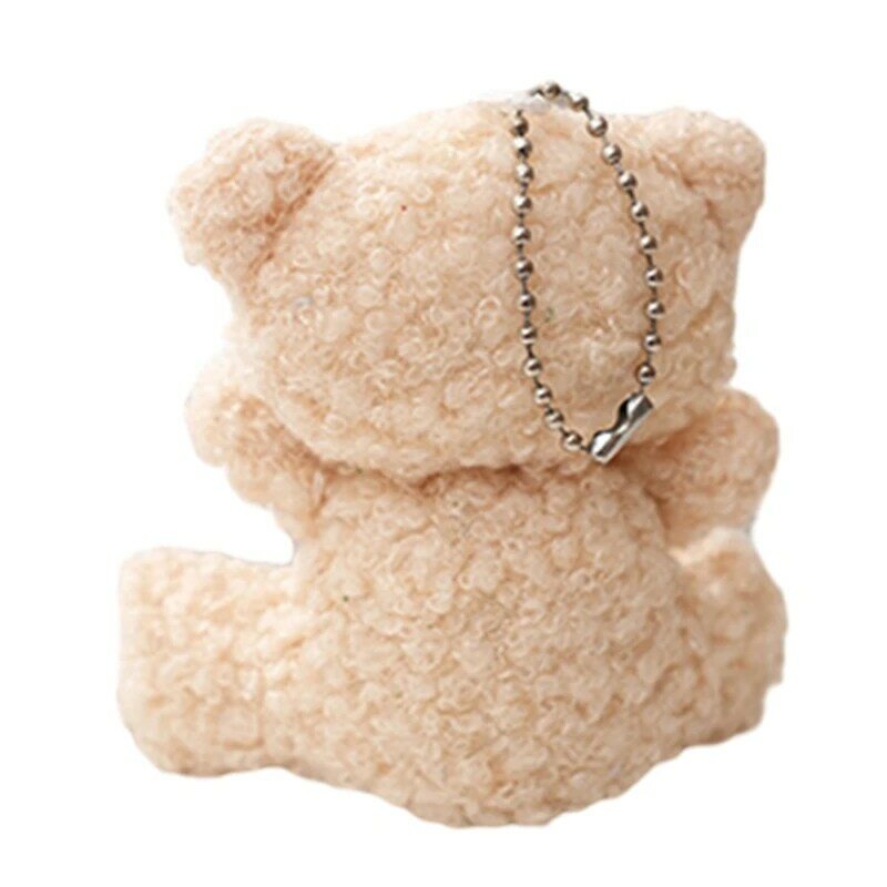 Q0KB Плюшевый кулон Carkey Подвесной кулон Мини-кукла-медведь Детский подарочный пакет Stuffer