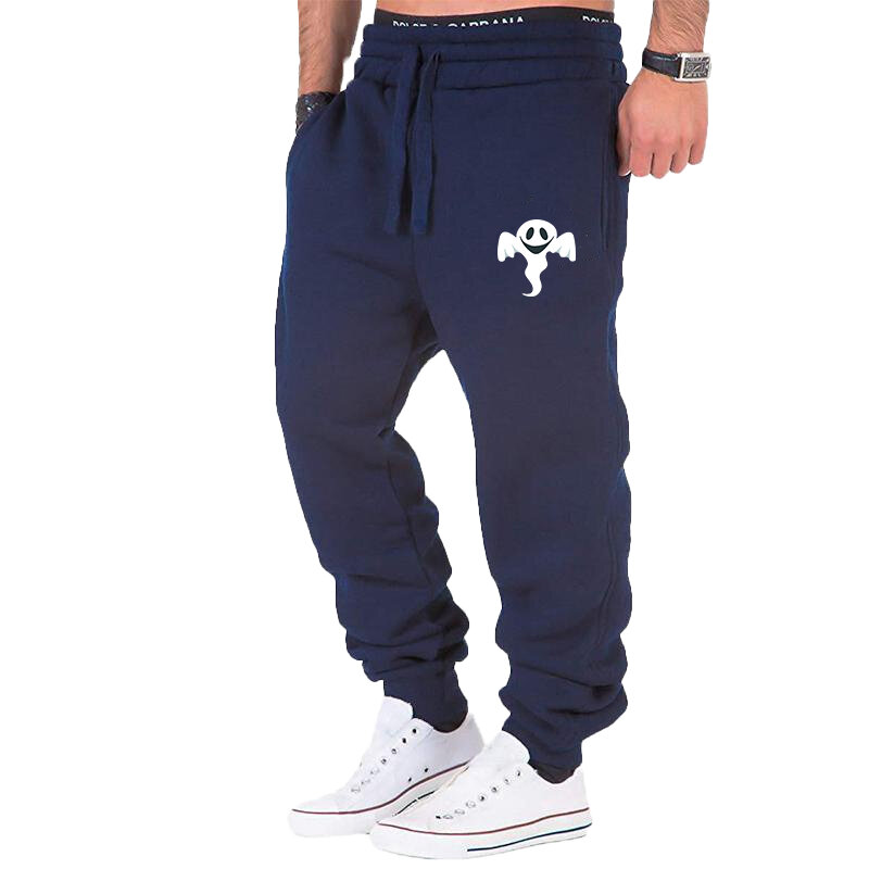 halloween Men's New Fashion Casual Printed Sweatpants Soft Sports Pants Jogging Pants Running Trousers Loose Long Cargo Pants