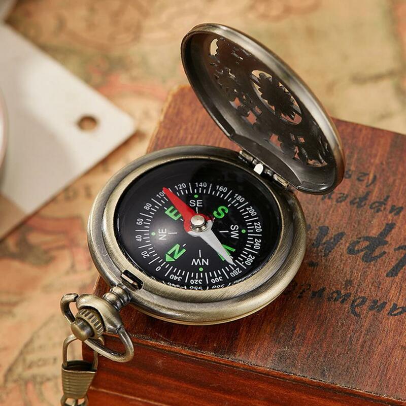 Карманные часы премиум-класса из нержавеющей стали с компасом для точного позиционирования, карманные часы для кемпинга, товары для кемпинга