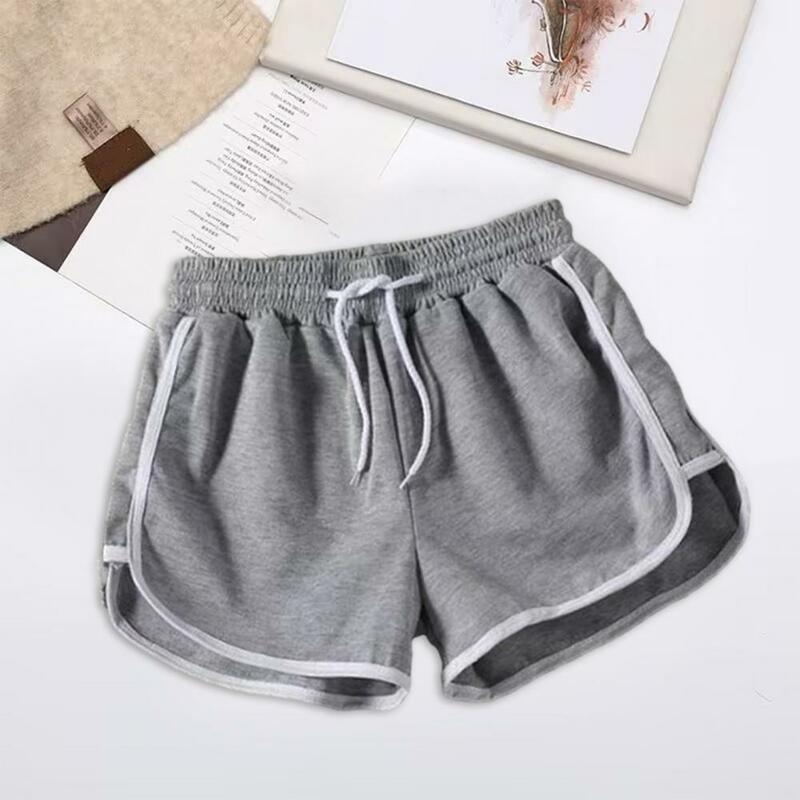 Color Block Sports Shorts Striped Side Shorts Breathable Drawstring Men's Summer Sport Shorts with Elastic Waist for Unisex