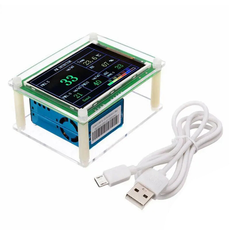 PM1.0 PM2.5 PM10 Detector Module Air Quality Dust Sensor Tester Detector Support Export Data Monitoring