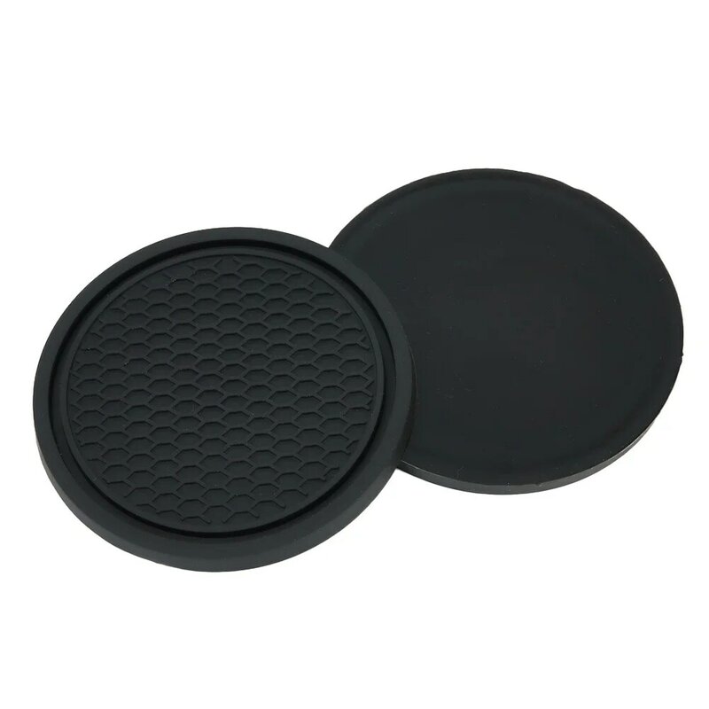 2x Car Auto Cup Holder Anti Slip Insert Coasters Pads Universal Car Interior Accessories Car Cup Holders Black For Car Home