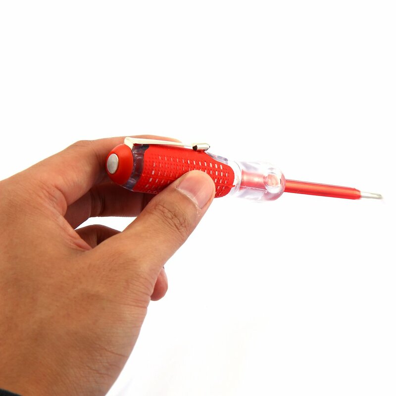 Nowy 100-500V podwójnego zastosowania długopis testowy śrubokręt trwała izolacja elektryk narzędzie domowe długopis testowy cil elektryczny Tester Chrome Pen narzędzie