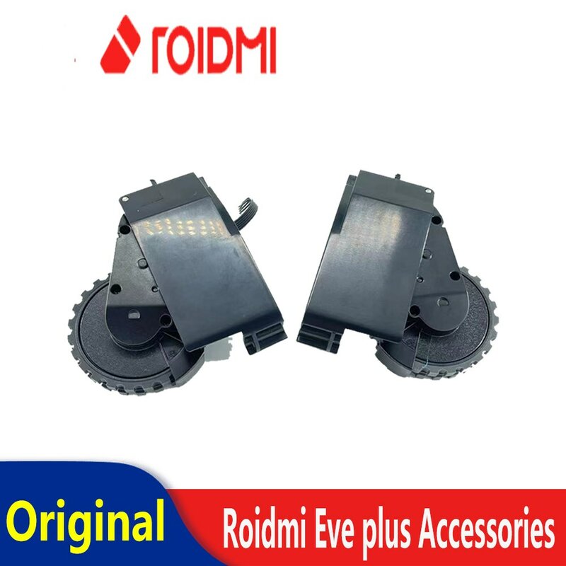 Untuk Roidmi Eve Plus aksesori asli roda kemudi kanan dan kiri berjalan pengganti cocok