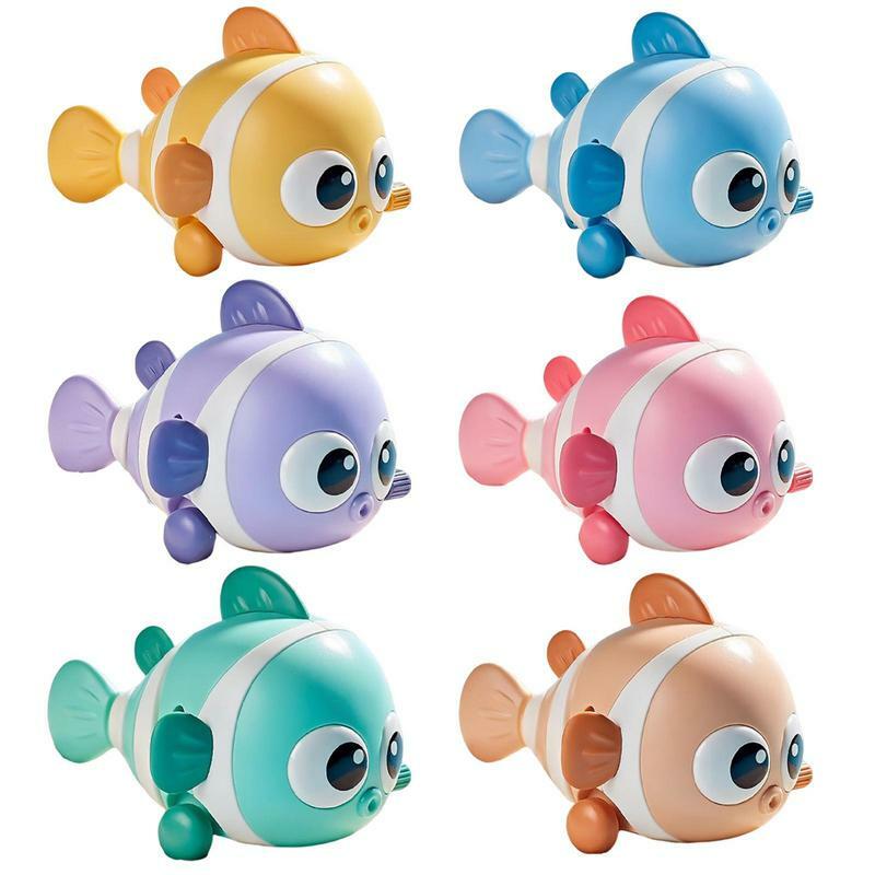 Brinquedos de banho em movimento brinquedos de banho do bebê natação peixe flutuante clockwork banheira bonito pouco clockwork peixe pré-escolar criança jogo