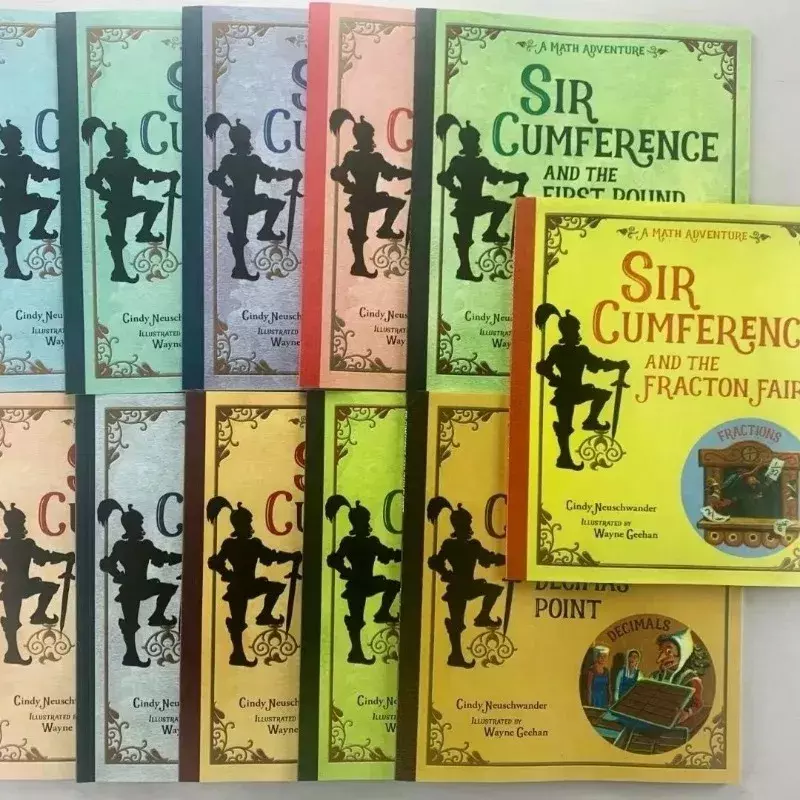Libro de imágenes de lectura para niños, 11 libros, señor Cumference Math Adventure, Extracurricular, en inglés