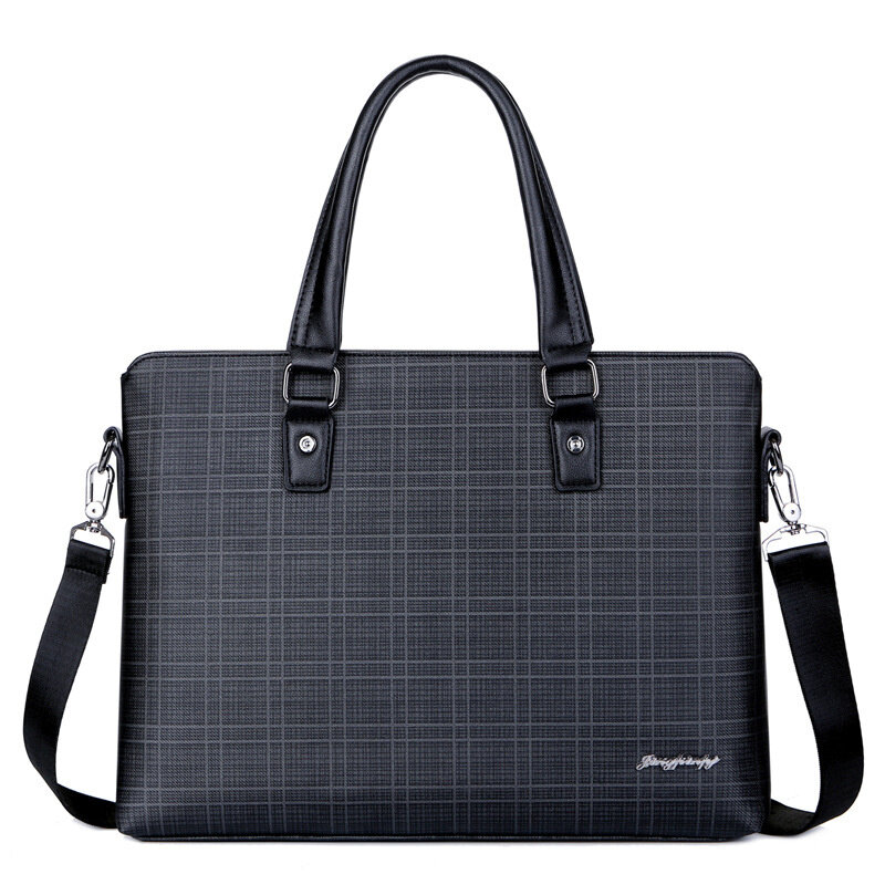 New Business slip custodie uomo Office File Handbag Luxury Male Shoulder Messenger Bag borsa per Laptop da uomo di grande capacità