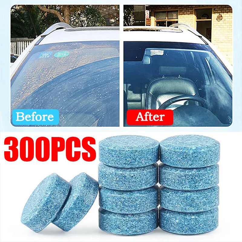 Solid Cleaner Car Windscreen Cleaner Effervescent Tablet Auto Wiper Glass Solid Cleaning Concentrated Tablets Detergent