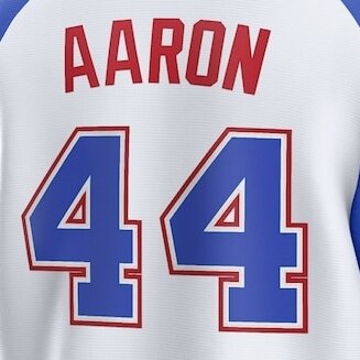 Camiseta de béisbol para hombre y mujer, ropa de Softball cosida, 13 Acuna Jr 44, Brick, Aaron, venta al por mayor