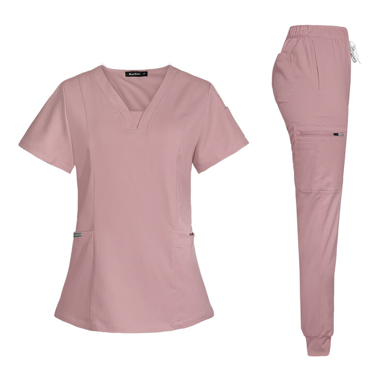 Uniformi mediche di alta qualità donne chirurgia ospedaliera scrub set accessori per infermieri clinica odontoiatrica salone di bellezza abiti da lavoro