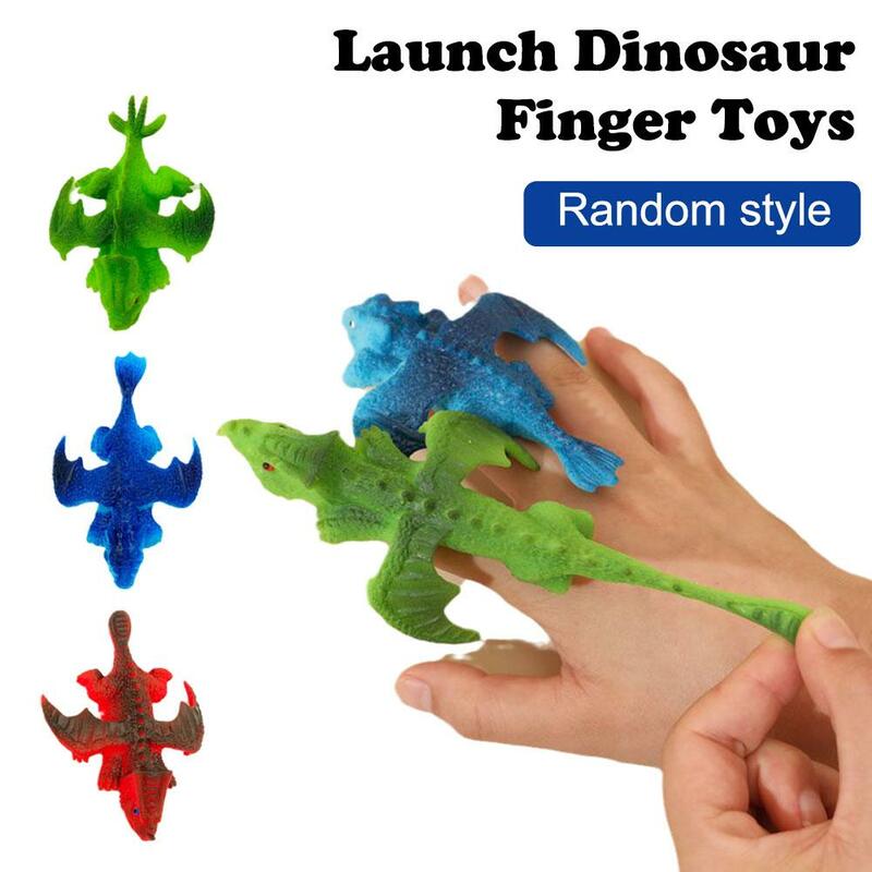 NEW Catapult Dinosaur Fun Tricky Slingshot Flying Sticky Toy Favors Party Stretchy Antistress Decompressiontoy Games