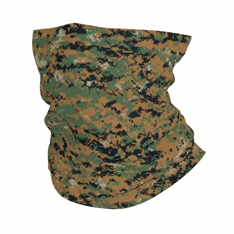 MARPAT Woodland Camouflage Camo Bandana scaldacollo stampato passamontagna militare sciarpa viso fascia multiuso in esecuzione Unisex