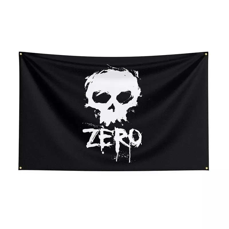 Zeros-Bannière de Skateboard en Polyester Imprimé, Décoration de Drapeau, 90x50cm