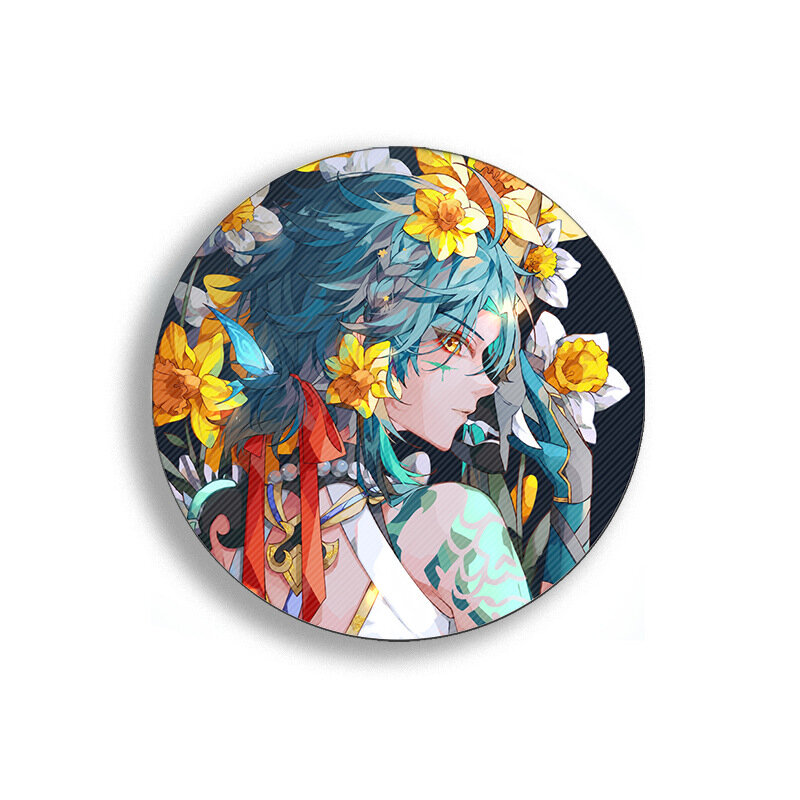Anime Genshin Impact Badge Kazuha Yae Miko Hu Venti Tao Icon Pin Dekorasi Bros Metal Lencana untuk Pakaian DIY Hadiah