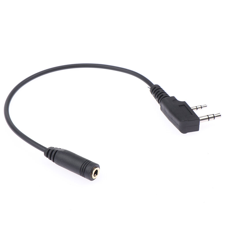 2 Pin K1 do 3.5MM żeński kabel przesyłowy słuchawka do telefonu Audio dla TYT dla UV5R 888S Walkie Talkie Adapter słuchawkowy