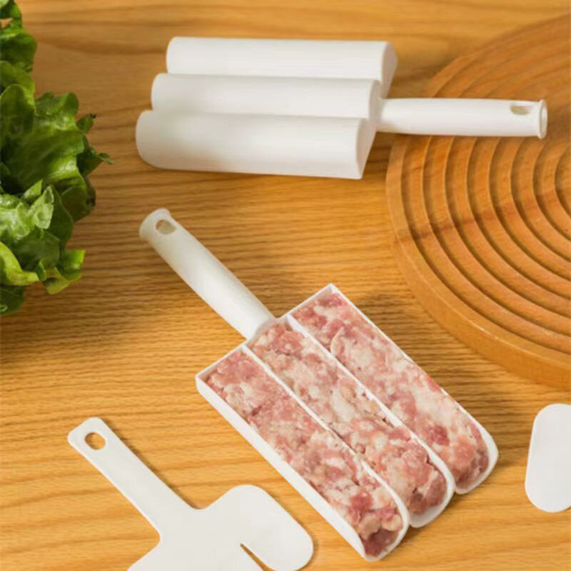 Креативная кухонная Тройная машина для приготовления мяса, совок для мяса с лопаткой для резки мячей, неприлипающая машина для приготовления мяса