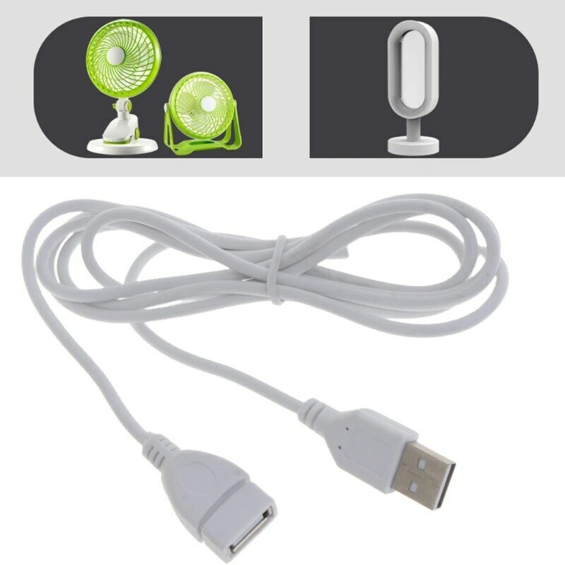 Câble d'extension USB blanc A mâle vers femelle 1,5 pieds