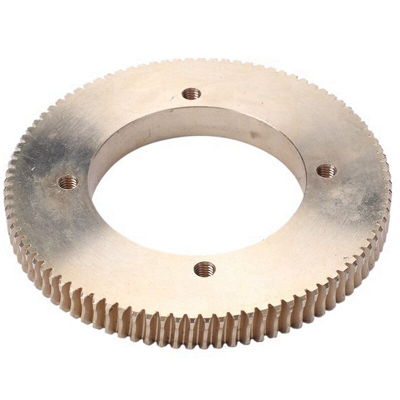 Roda gigi cacing perunggu timah dari baja tahan karat 2X roda gigi cacing 1:90 rasio pengurangan besar