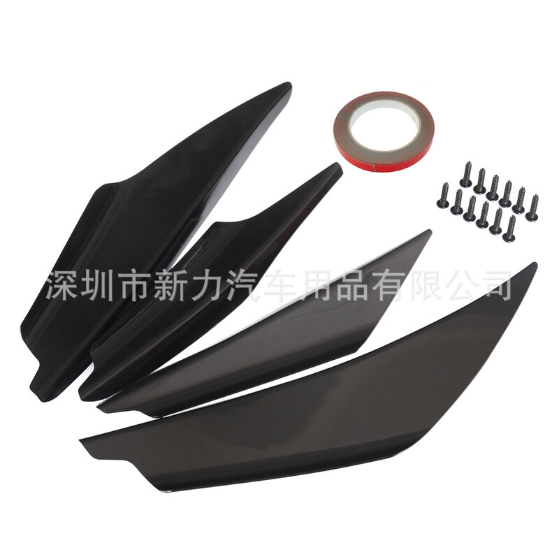 Car be current Modified wind knife Front bumper spoiler ST Sports Wind Knife Anti collision and anti friction