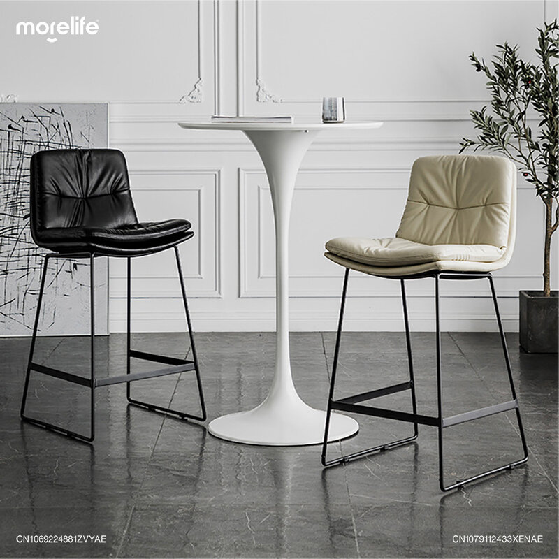 Nordic light luxus eisen bar stuhl moderne minimalist ische lehnen küche hochb einiger hocker insel tisch esszimmers tuhl bar möbel