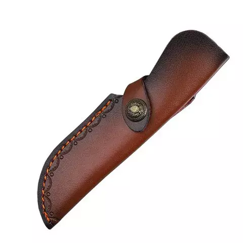 21cm / 23cm /24.5cm Universal Exquisite Embossed Cowhide Fixed Blade Knife Cover Leather Case Sheath Scabbard Holsters for Knife