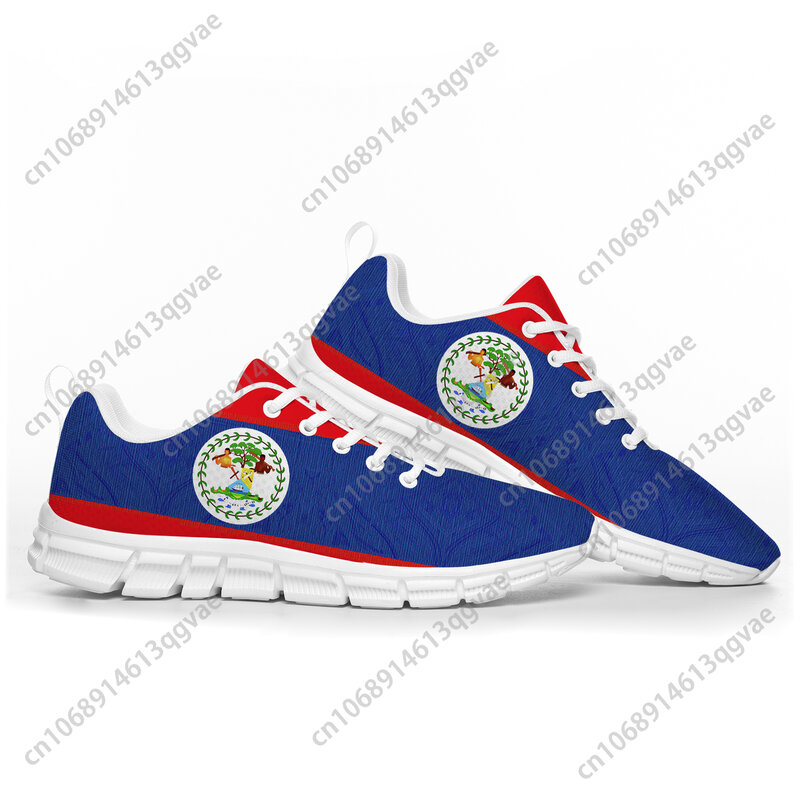 Belizean العلم أحذية رياضية رجالي إمرأة مراهق أطفال الأطفال أحذية رياضية بليز عادية مخصص عالية الجودة زوجين الأحذية