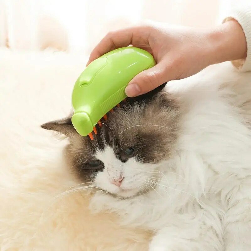 Grzebień w sprayu dla zwierząt, parujący szczotka dla psa 3 w 1 pędzle włosy kota, szczotka do pielęgnacji dla kotów zapobiegające powstawaniu włosów dla akcesoria fryzjerskie psa