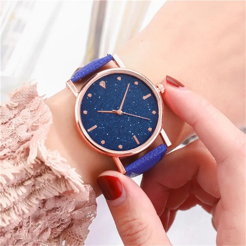Orologio Da Donna-Reloj de pulsera redondo para mujer, relojes de lujo, reloj de cuarzo, esfera de acero inoxidable, reloj de pulsera informal