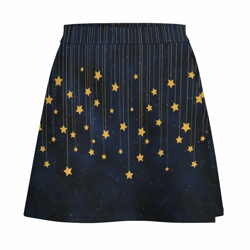 Женская юбка-мини со звездами, вечерние платья kpop для выпускного вечера, элегантные юбки