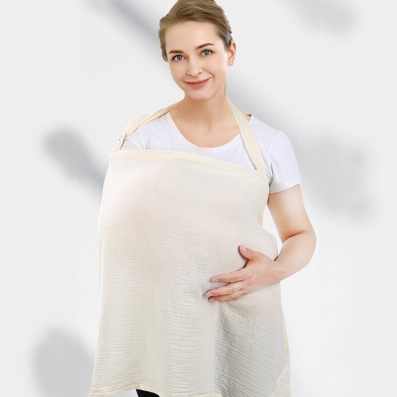 Couverture d'alimentation absorbante, tablier d'allaitement léger en coton, parfait pour les mamans en
