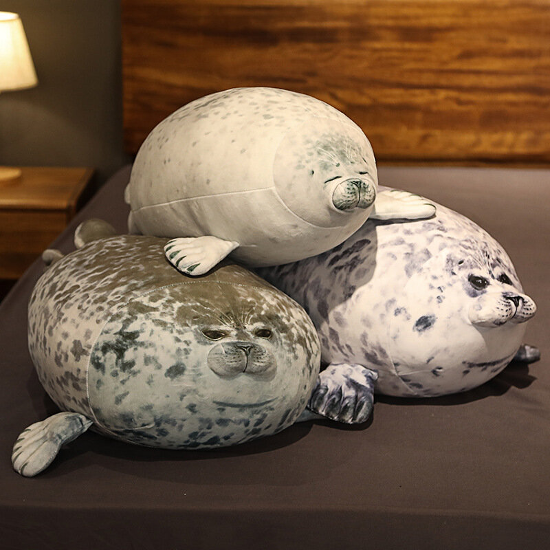 Эмуляция жира, Фока горда, искусственное мягкое морское животное, мягкая подушка для сна, милая кукла морского льва, рождественский подарок