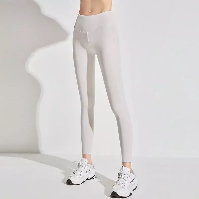 AL pantaloni sportivi da donna attillati sollevamento dell'anca abbigliamento Fitness sport pantaloni da Yoga a vita alta da donna ad asciugatura rapida