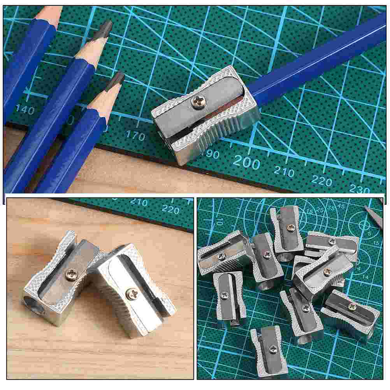 8pcs Manual Pencil Sharpeners Hand Sharpeners Artist Sharpeners Single Hole Pencil Sharpeners