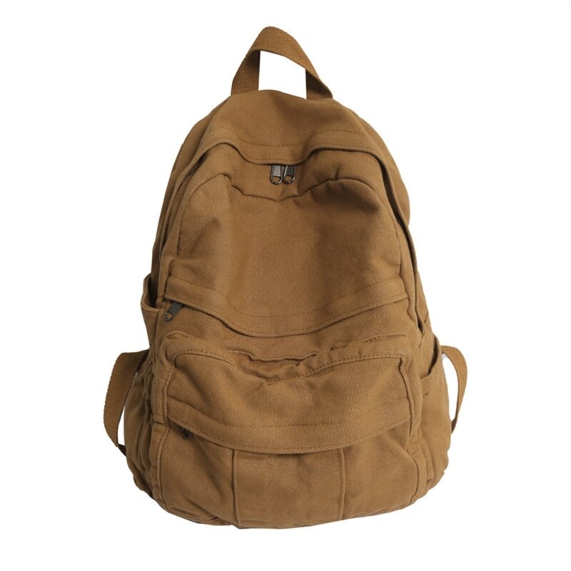 Duży plecak szkolny płócienny tornister plecak na laptopa dla kobiet mężczyzn 066F