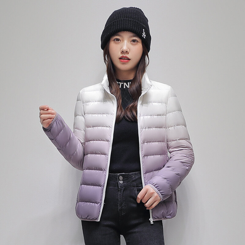 KRCVES piumino corto leggero 2023 nuovo colletto alla coreana da donna Sweetheart Wear Slim gradualmente alla moda 90 cappotto anatra bianco