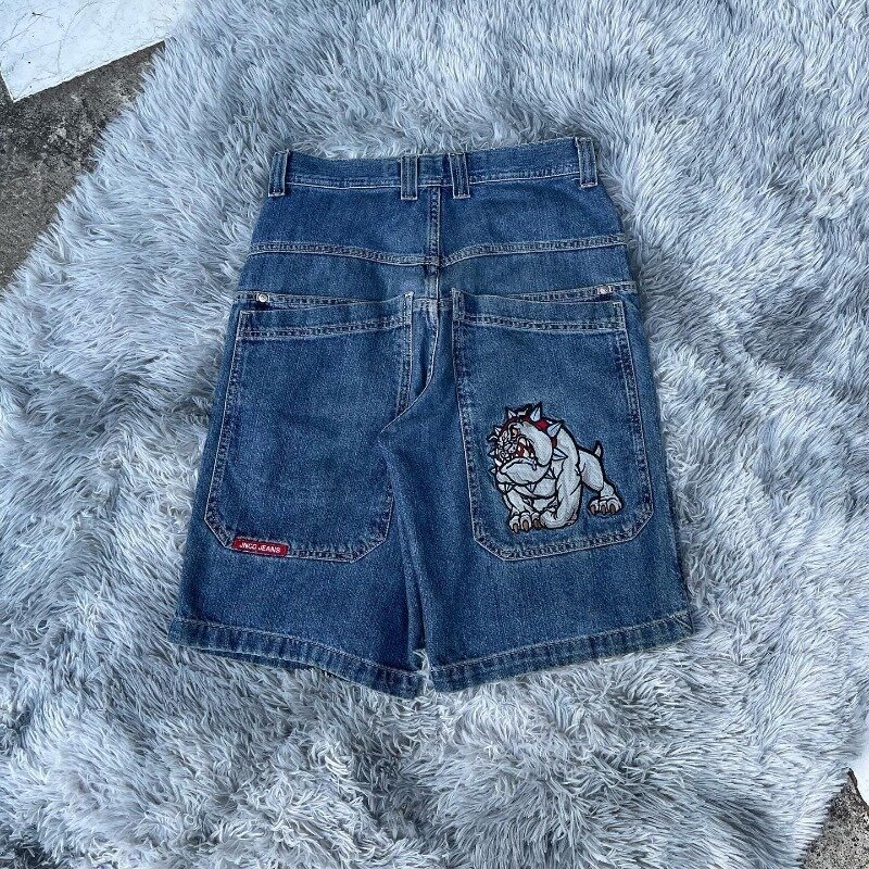 Джинсовые шорты JNCO в стиле хип-хоп Y2K, с карманами, мешковатые джинсовые шорты, новые мужские и женские летние модные готические баскетбольные шорты в стиле Харадзюку, уличная одежда
