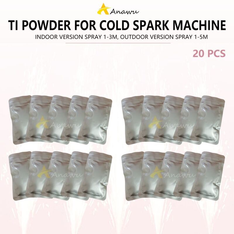 20-100 bags Ti Powder Cold Spark Machine Consumable 200g Cold Sparkular Machine Composite Metal Indoor Stage Light Effect