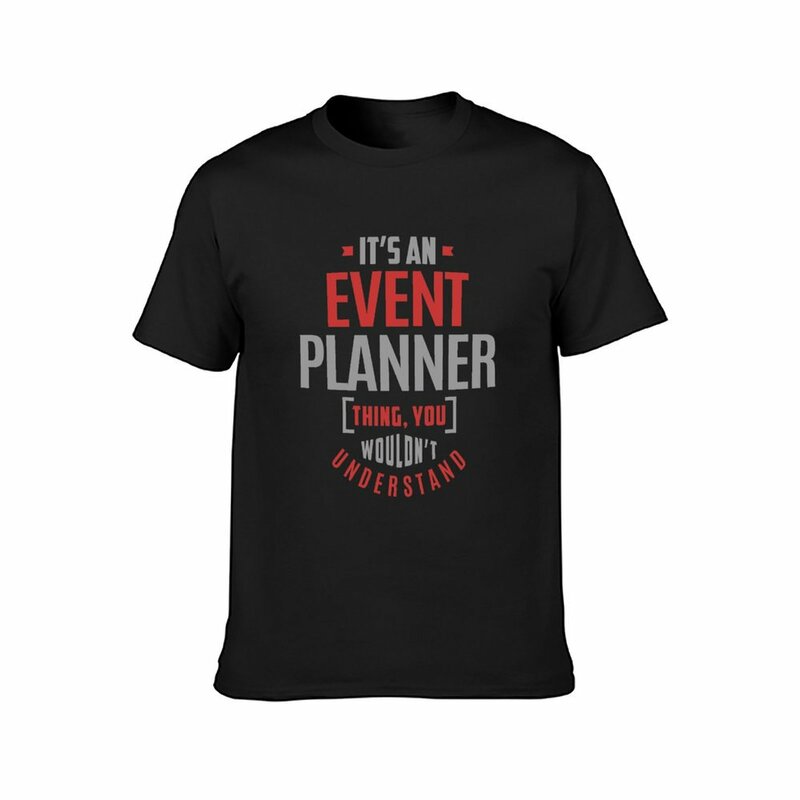T-shirt Oversized Event Planner para Homem, Roupa Anime, Kawaii, Grande e Alto