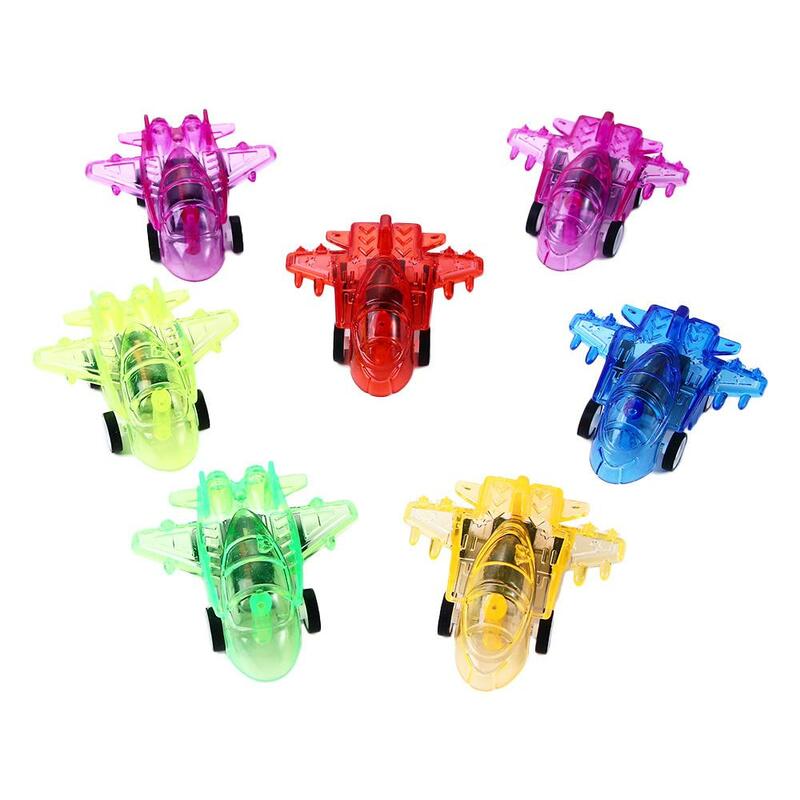 Plastic Transparent Classic Mini Gifts Birthday Gift Aircraft Plane Toys Airplane Toy Pull Back Plane Toy Vehicles
