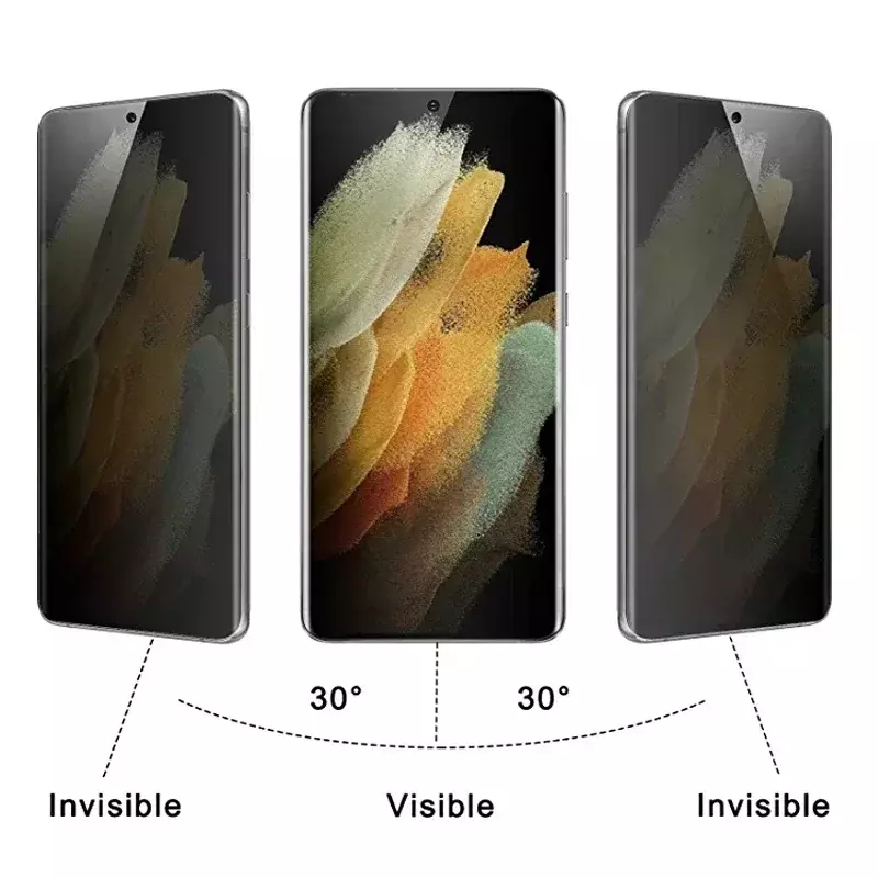 4 buah Film hidrogel antimata-mata untuk Samsung S21 S20 S22 S23 S24 Ultra FE Note 20 10 9 8 S10 S9 S8 Plus S10E pelindung layar Privasi