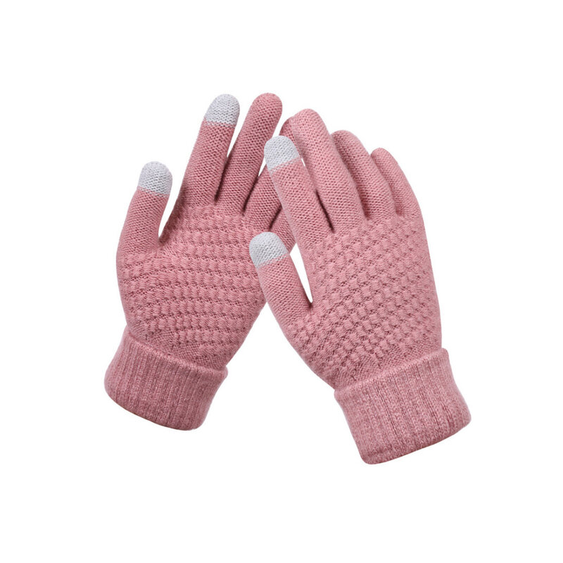 Luvas Touch Screen para meninas, Hand Warmer Covers, Estilo simples, Inverno