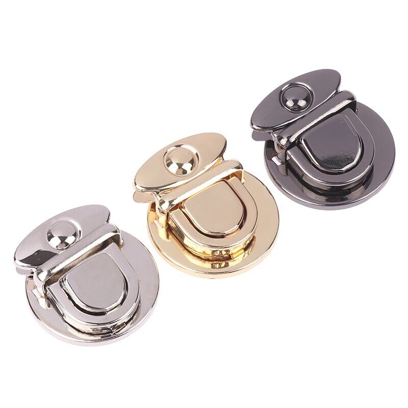 3pcs DIY Craft Hand Bags Clasp Catch Buckles Women's Bag Lock Clasp Metal Snap Clasp Locks Wallet Buckle Totes Fasteners
