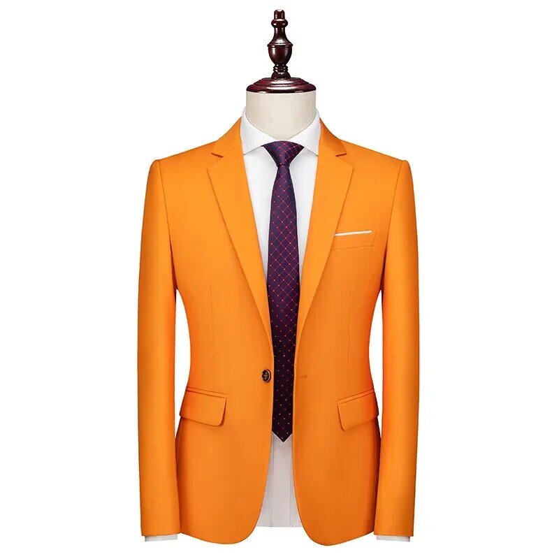 Мужской весенний Блейзер M5281-Wool, мужской деловой повседневный костюм