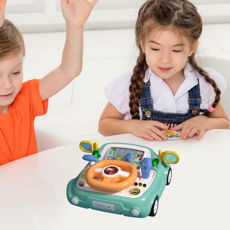Lenkrad Spielzeug multifunktion ales Design so tun, als würde man fahren lernen Spielzeug Lenkrad Kinder frühes Auto fahren Spielzeug sicher