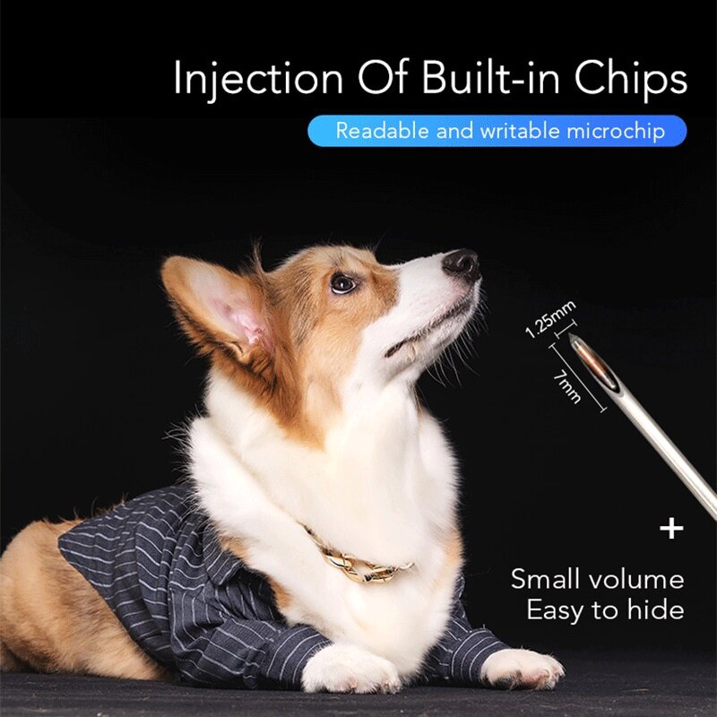 20 Buah Hewan Jarum Suntik ID Implan Hewan Peliharaan Chip ISO11784/85 FDX-B RFID Injeksi Hewan Peliharaan Microchip untuk Identifikasi Anjing Kucing