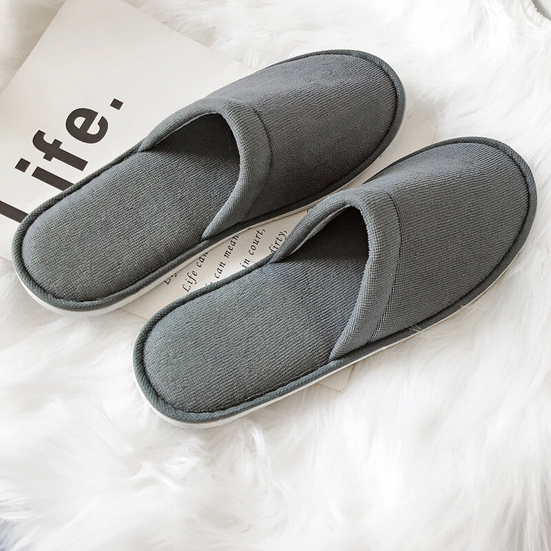 10 Pairs Disposable Slippers Men Business Travel Passenger Shoes Home Guest Slipper Hotel Beauty Club Washable Shoes Slippers