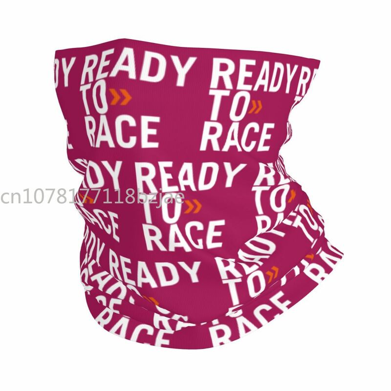 Pronto per la corsa Logo Bandana ghetta per il collo antivento copertura per sciarpa per il viso Racing Sport moto Rider fascia per capelli passamontagna
