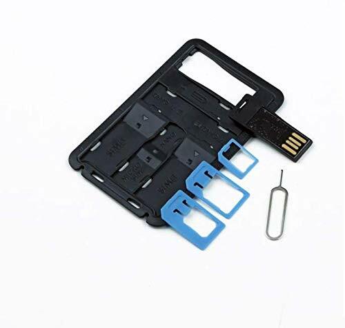 5 in 1 Universal Mini SIM Card Adapter Storage Case Kits For Nano Micro SIM Card Memory Card Holder Reader Case Cover