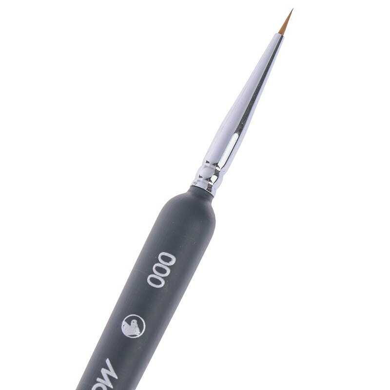 3pcs pennello 0/ 00/ 000 Set di spazzole per capelli lupo per dettaglio arte pittura in miniatura acrilico acquerello olio Gouache pennello penna